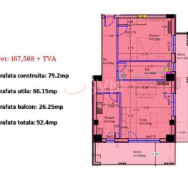 Apartament, 2 camere in . Bucuresti/Sisesti