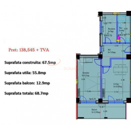 Apartament, 2 camere in . Bucuresti/Sisesti