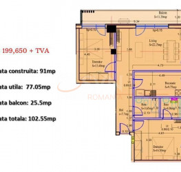 Apartament, 2 camere in . Bucuresti/Sisesti