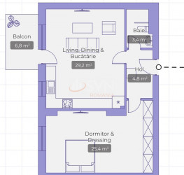 Apartament, 2 camere in ARQA - JOLIE VILLAGE Bucuresti/Iancu Nicolae
