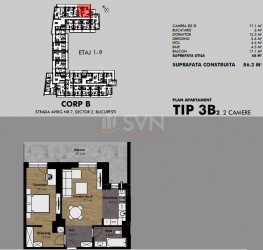 Apartament, 2 camere in AVRIG PARK RESIDENCE Bucuresti/Bucur Obor