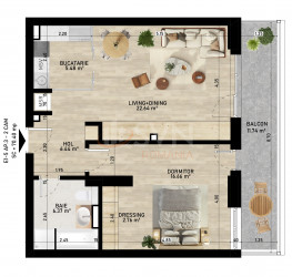 Apartament, 2 camere in Gemina by the lake Bucuresti/Pipera