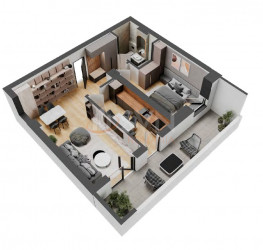 Apartament, 2 camere in The Concord Bucuresti/Aviatiei