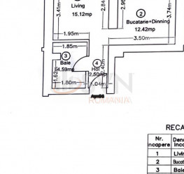 Apartament, 2 rooms, 34.63 mp Ilfov/Centru