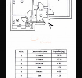 Apartament, 2 rooms, 41.21 mp Bucuresti/Titan