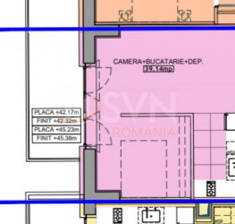 Apartament, 2 rooms, 43.55 mp Bucuresti/Pipera
