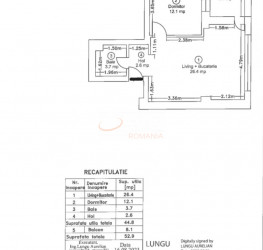 Apartament, 2 rooms, 44.8 mp Bucuresti/Pipera