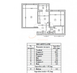 Apartament, 2 rooms, 48.1 mp Bucuresti/Baneasa