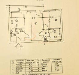 Apartament, 2 rooms, 48.21 mp Bucuresti/Tineretului