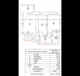 Apartament, 2 rooms, 49.2 mp Bucuresti/Pipera