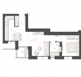 Apartament, 2 rooms, 50.01 mp Bucuresti/Pipera