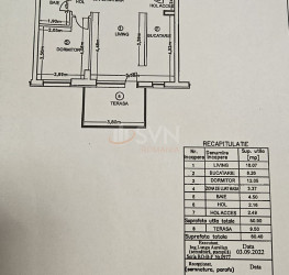 Apartament, 2 rooms, 50.9 mp Ilfov/Voluntari