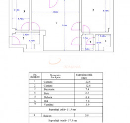 Apartament, 2 rooms, 51 mp Bucuresti/Magheru