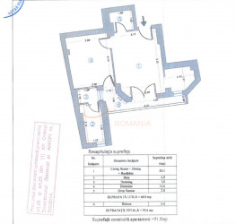 Apartament, 2 rooms, 54 mp Bucuresti/Calea Victoriei
