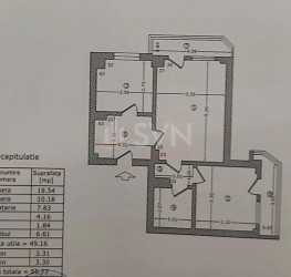 Apartament, 2 rooms, 55.77 mp Bucuresti/Bucur Obor