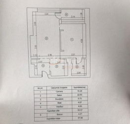 Apartament, 2 rooms, 58 mp Bucuresti/Herastrau