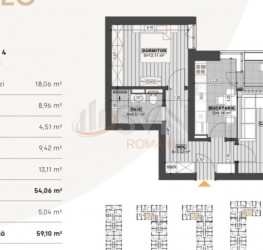 Apartament, 2 rooms, 59 mp Bucuresti/Bucurestii Noi