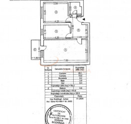 Apartament, 2 rooms, 59.2 mp Bucuresti/Timisoara