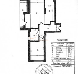 Apartament, 2 rooms, 59.57 mp Bucuresti/Sisesti