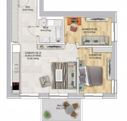 Apartament, 2 rooms, 64 mp Bucuresti/Domenii