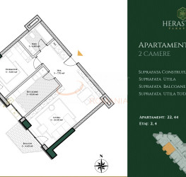 Apartament, 2 rooms, 68.8 mp Bucuresti/Herastrau