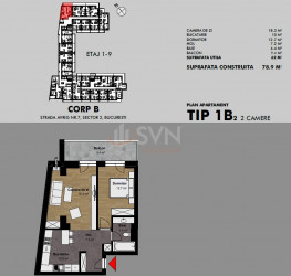 Apartament, 2 rooms in AVRIG PARK RESIDENCE Bucuresti/Bucur Obor