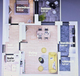 Apartament, 2 rooms in SUN ROYAL VIEW Bucuresti/Berceni