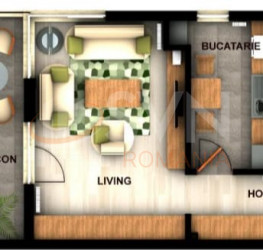 Apartament, 2 rooms with outdoor parking included Bucuresti/Militari