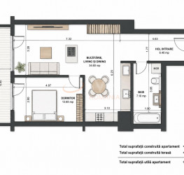 Apartament, 2 rooms with outdoor parking included Bucuresti/Aviatiei