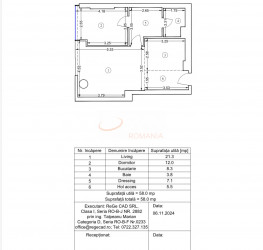 Apartament, 2 rooms with outdoor parking included Bucuresti/Floreasca