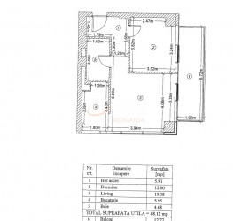 Apartament, 2 rooms with underground parking included Bucuresti/Primaverii