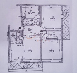 Apartament, 3 camere, 108 mp Bucuresti/Dorobanti