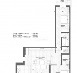 Apartament, 3 camere, 109 mp Bucuresti/Herastrau