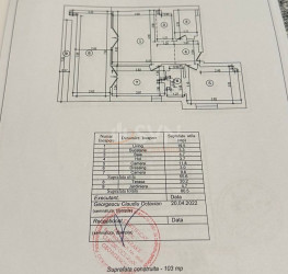 Apartament, 3 camere, 56 mp Bucuresti/Dacia