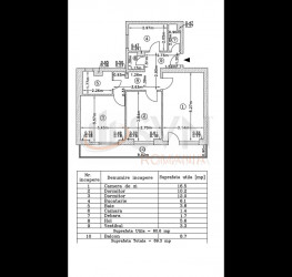 Apartament, 3 camere, 60.6 mp Bucuresti/Lacul Tei