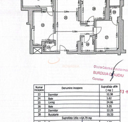 Apartament, 3 camere, 64.79 mp Ilfov/Otopeni