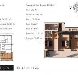 Apartament, 3 camere, 65 mp Bucuresti/13 Septembrie