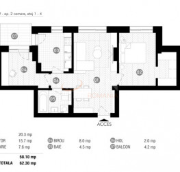 Apartament, 3 camere, 65 mp Bucuresti/Baneasa