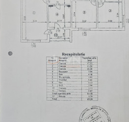 Apartament, 3 camere, 65.58 mp Bucuresti/Teiul Doamnei