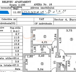 Apartament, 3 camere, 67.3 mp Bucuresti/Tineretului