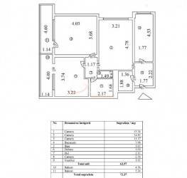 Apartament, 3 camere, 70 mp Bucuresti/Dorobanti