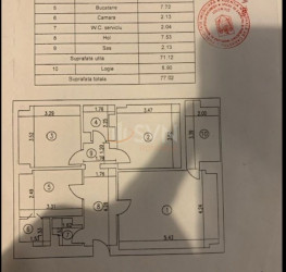 Apartament, 3 camere, 71.12 mp Bucuresti/Piata Unirii (s3)