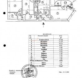 Apartament, 3 camere, 74 mp Bucuresti/Berceni