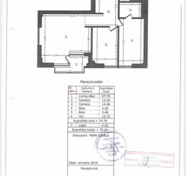 Apartament, 3 camere, 74.78 mp Bucuresti/Aviatiei