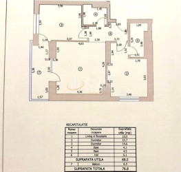 Apartament, 3 camere, 77 mp Bucuresti/Pipera