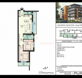 Apartament, 3 camere, 78.89 mp Bucuresti/Pipera
