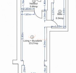 Apartament, 3 camere, 83.1 mp Bucuresti/Pipera
