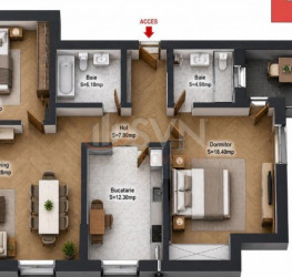 Apartament, 3 camere, 95 mp Bucuresti/Sisesti