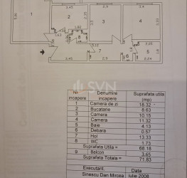 Apartament, 3 camere cu loc parcare exterior inclus Bucuresti/Baneasa