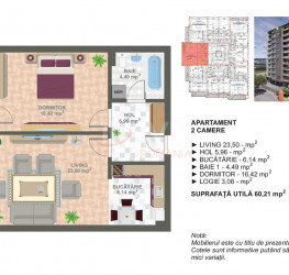 Apartament, 3 camere cu loc parcare exterior inclus Bucuresti/Cotroceni
